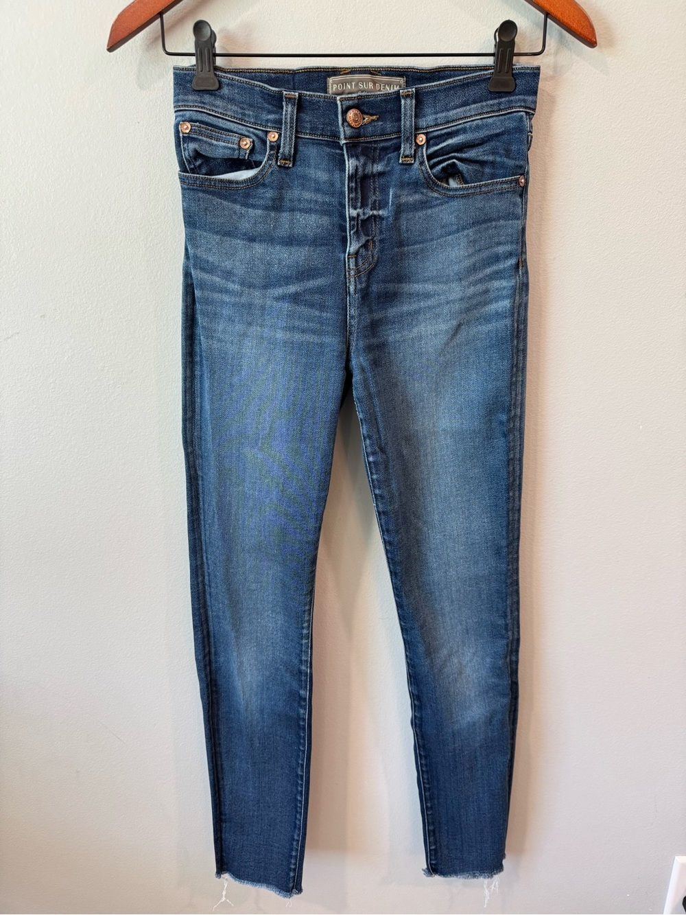 Point Sur Denim Women's Skinny Jeans in Medium Blue Sz 26